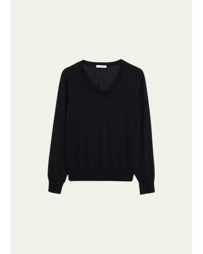 The Row Stockwell Cashmere Sweater - Black