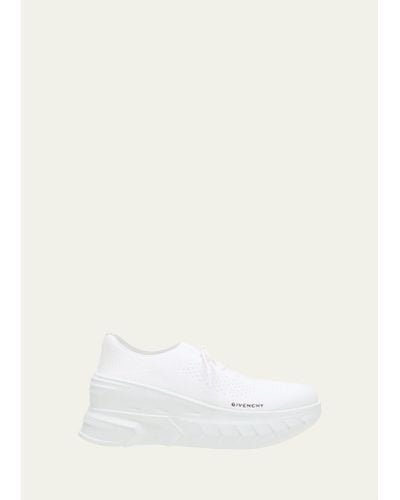 Givenchy Marshmallow Knit Wedge Sneakers - Natural