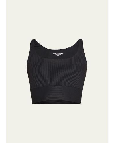 Year Of Ours Ribbed Gym Longline Sports Bra - Black