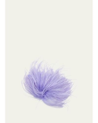 Indress Feathered Brooch - Purple