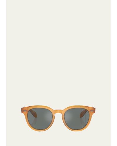 Oliver Peoples N.05 Sun Acetate Square Sunglasses - Natural