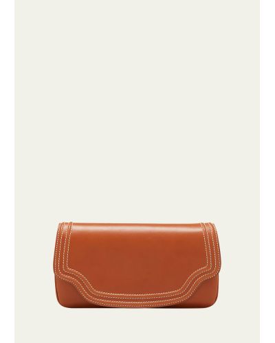 Loro Piana Sway Handle Suede and Leather Handbag Blue ref.300246 - Joli  Closet