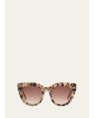 Le Specs Airy Canary Ii Acetate Cat-eye Sunglasses - Natural