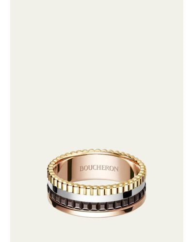 Boucheron Quatre Classic Small 18k Four-color Gold Small Band Ring - Natural