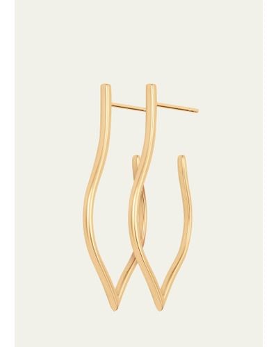 Sara Weinstock 18k Yellow Gold Veena Small Hoop Earrings - Natural