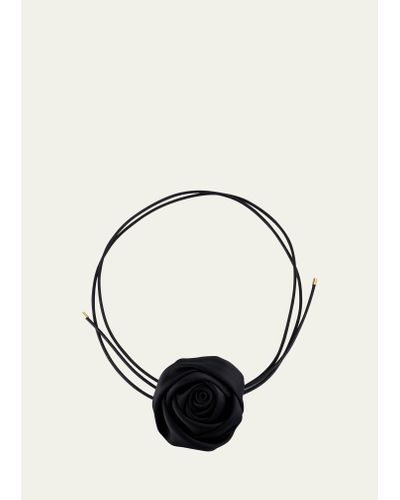 Natasha Accessories Limited Rose Choker - Black