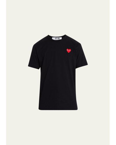 Comme des Garçons Cotton Jersey Heart T-shirt - Black