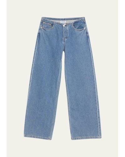 Still Here Cool Relaxed Low-rise Jeans - Blue