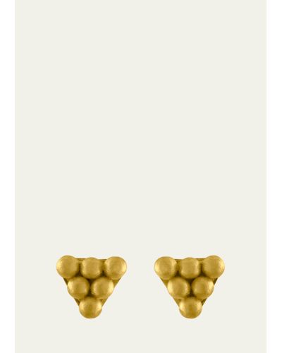 Prounis Jewelry Hexa Stud Earrings - Metallic