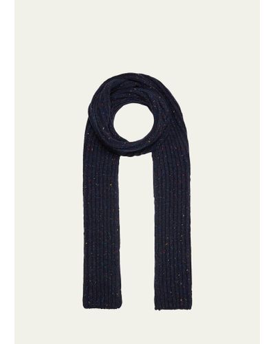 Gabriela Hearst Rubens Melange Knit Scarf - Blue