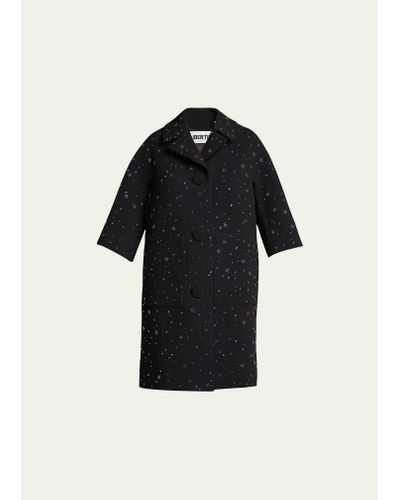 Libertine Infinite Galaxy Embellished Wool Coat - Black