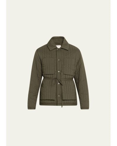 Craig Green Classic Quilted Worker Jacket - Green