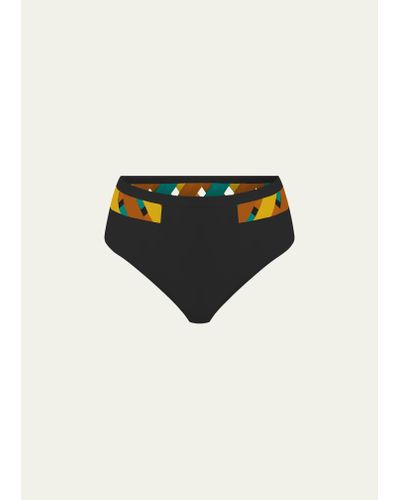 VALIMARE Martinique High-waisted Bikini Bottoms - Black