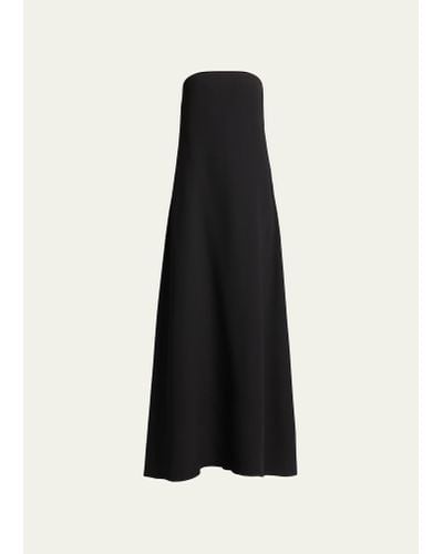 The Row Pau Strapless Maxi Dress - Black