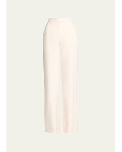 Chloé X Atelier Jolie Silk Wide-leg Pants - Natural