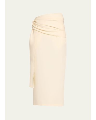 The Row Laz Maxi Wool Silk Skirt - White