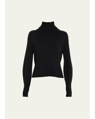 Veronica Beard Lerato Cashmere Turtleneck Sweater - Black