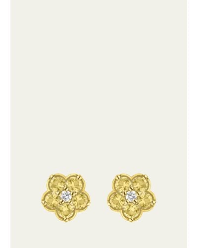 Paul Morelli 18k Gold Wild Child Yellow Sapphire Earrings
