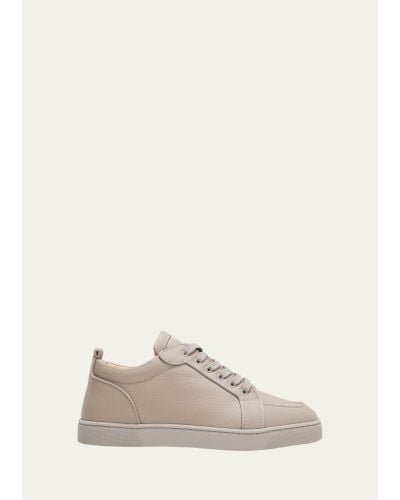 Christian Louboutin Rantulow Orlato Leather Low-top Sneakers - Natural