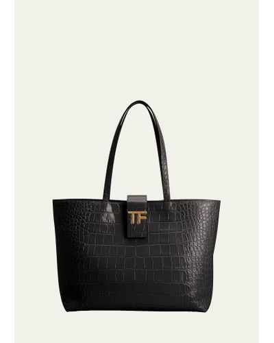 Tom Ford Tf Small East-west Tote Bag - Black
