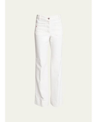 Victoria Beckham Alina Flared Jeans - White