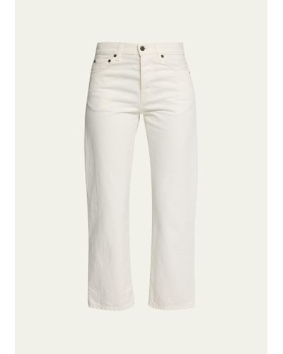 The Row Lesley Cropped Jeans - Natural