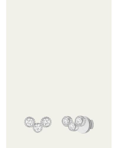 Viltier Clique Stud Earrings With Diamonds In White Gold - Natural