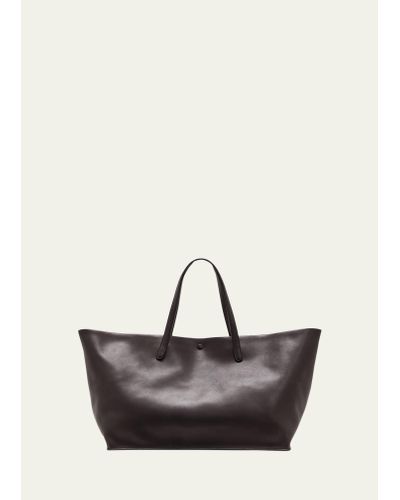 The Row Idaho Xl Tote Bag In Saddle Leather - Multicolor
