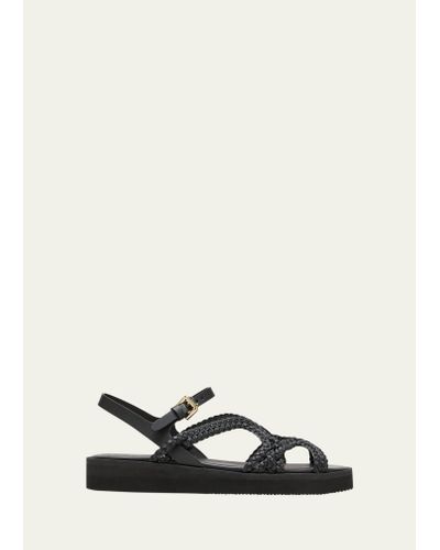 See By Chloé Sansa Braided Ankle-strap Sandals - White