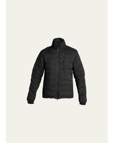 Canada Goose Lodge Zip-front Puffer Coat - Black