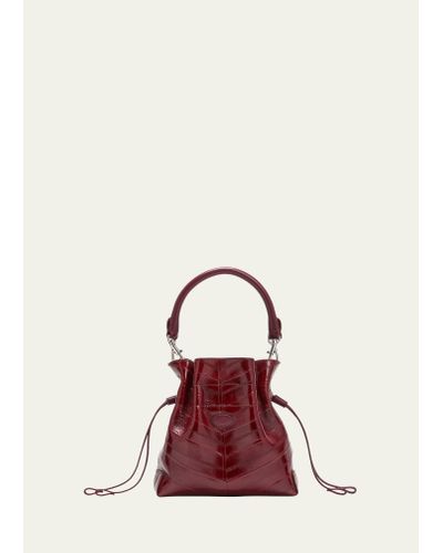 Tod's Di Mini Quilted Drawstring Bag - Red
