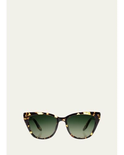 Barton Perreira Falana Acetate Cat-eye Sunglasses - Green