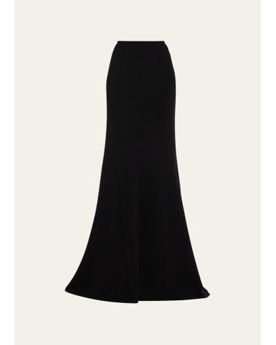 Michael Kors Fishtail Wool Skirt - Black