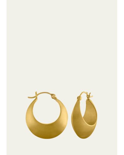 Prounis Jewelry Leech Hoop Earrings 22k Gold - Metallic