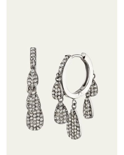 Sheryl Lowe Pave Diamond 5 Shaker Earrings - Natural