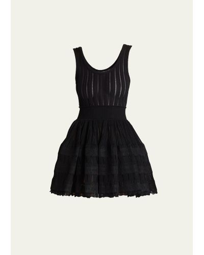 Alaïa Crinoline Mini Dress - Black