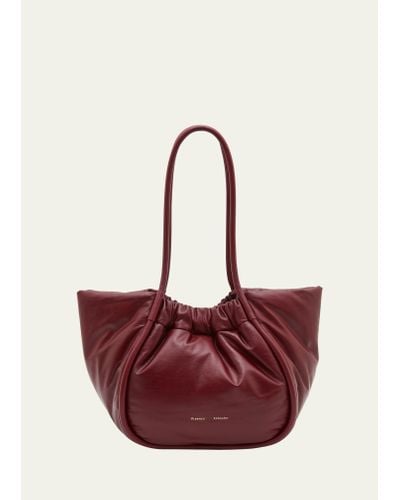 Proenza Schouler Large Puffy Napa Leather Tote Bag - Red