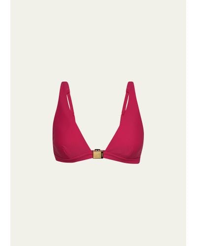 L'Agence Lexie Solid Bikini Top - Pink