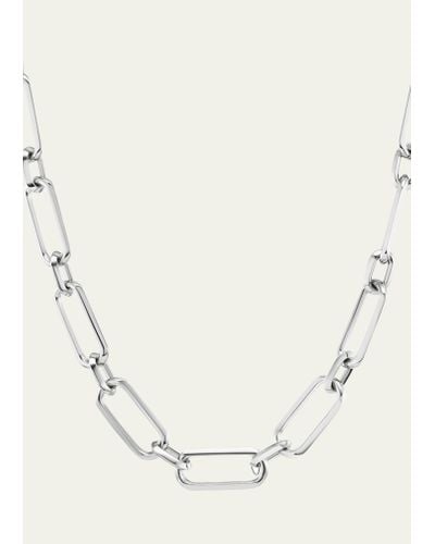 Sheryl Lowe Gwyneth Large Link Chain Necklace - Natural