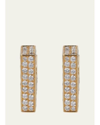DRIES CRIEL 18k Yellow Gold Medium Brute Diamanti Earrings - Natural