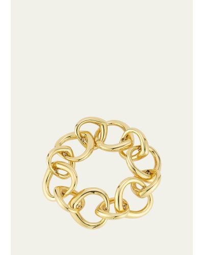 ARK Fine Jewelry 18k Yellow Gold Large Shield Link Bracelet - Metallic