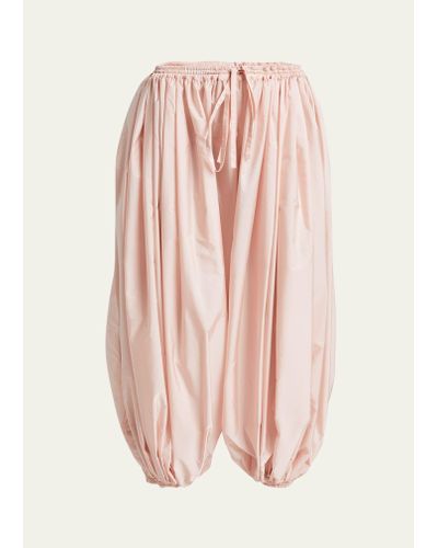 Alaïa Balloon-leg Pleated Pants - Pink