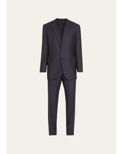 Brioni Men's Brunico Basic Two-piece Suit - Blue