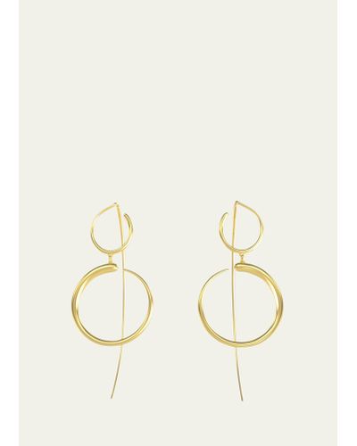 KHIRY Nandi Drop 2-teired Earrings - Natural