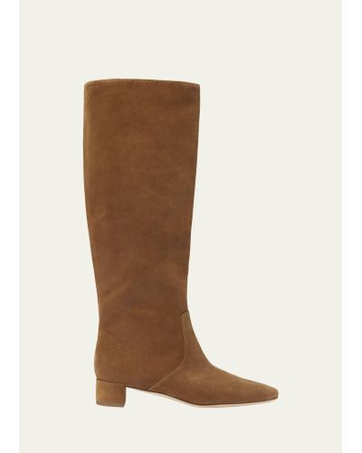 Loeffler Randall Indy Suede Tall Boots - Brown