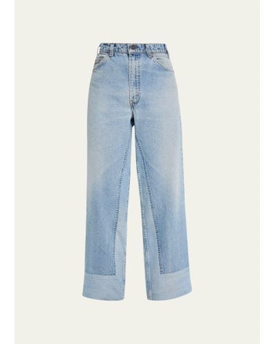 B Sides Reworked Culotte Jeans - Blue
