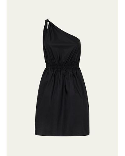 Matteau Twist Shoulder Mini Dress - Black
