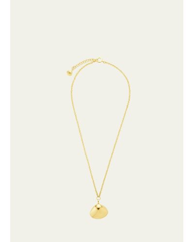 CADAR 18k Yellow Gold Single Charm Necklace - Natural