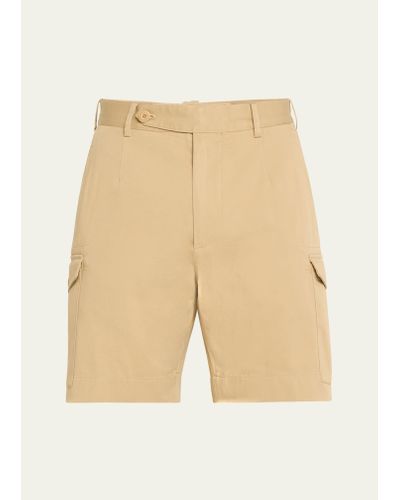 Ralph Lauren Twill Cargo Chino Shorts - Natural