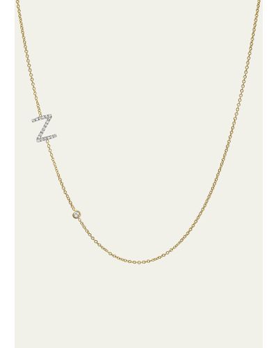 Zoe Lev 14k Yellow Gold Diamond Initial Z Necklace - Natural